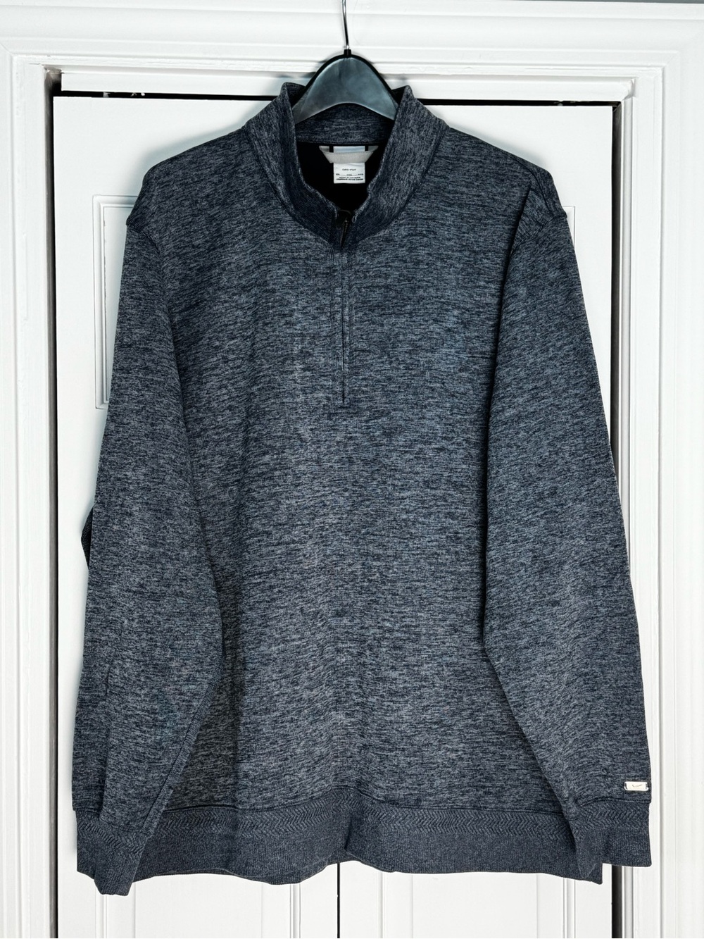 Men's Nike Dry-Fit Half-Zip Knit Pullover Sweater - Heather Blue
